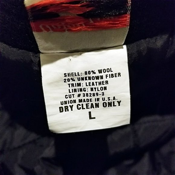 Vintage FORD UAW Sandusky Ohio ACH Jacket L Wool Blend Leather Union Line Coat - Picture 10 of 11